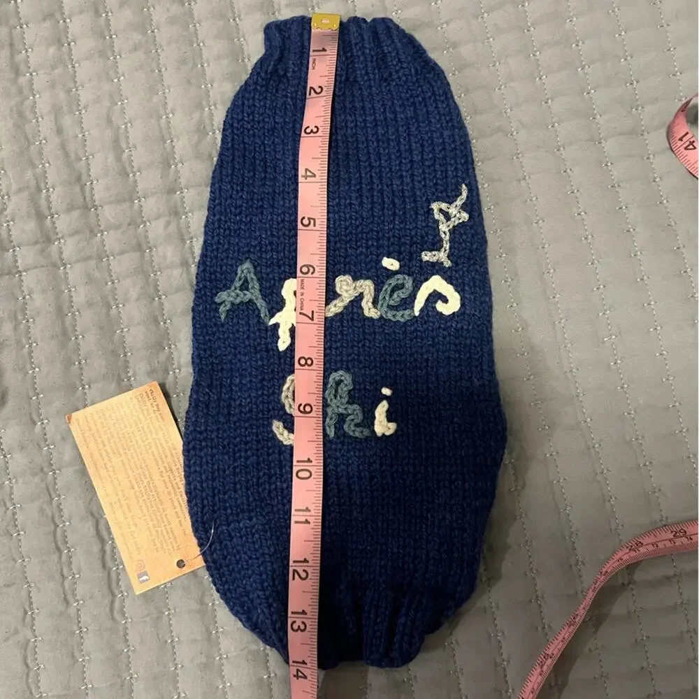 Anthropologie Apres Ski Blue Dog Sweater